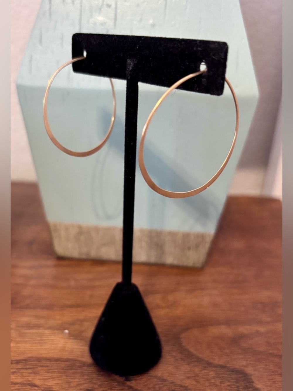 Classic Gold Hoop Earrings - gold plate